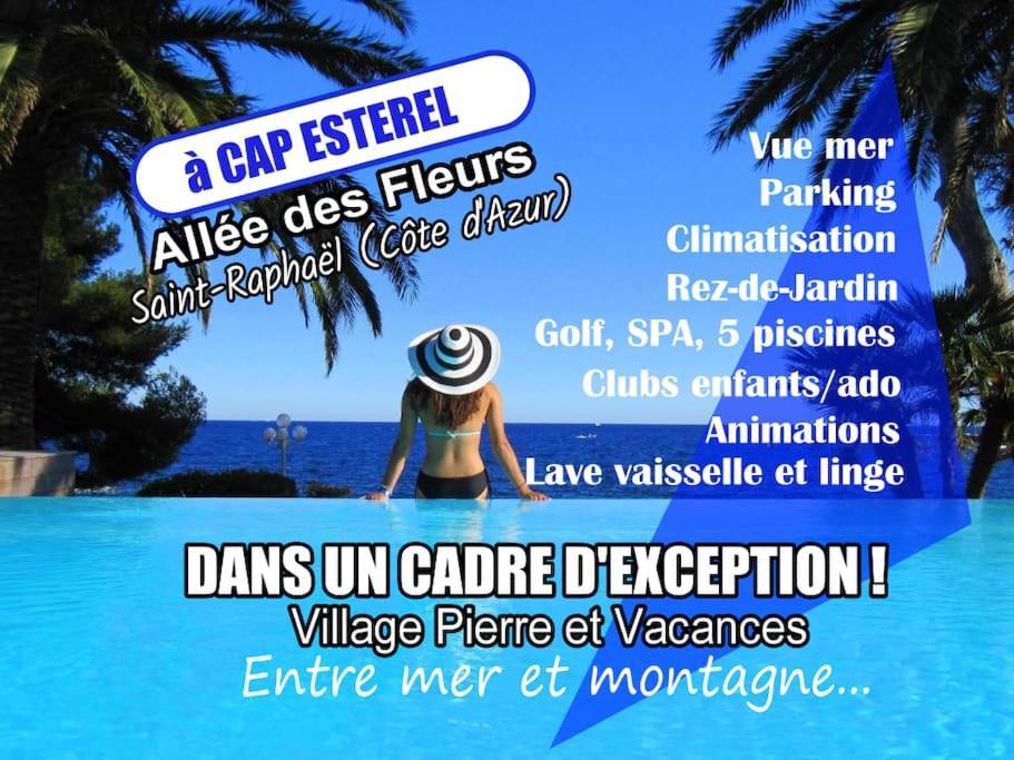 Dans Un Cadre D'Exception, Vue Mer Panoramique A Agay Cote D'Azur, Village Vacances Cap Esterel, T2 Avec Jardin, Golf, Climatisation, Wifi, 5 Piscines Сен-Рафаэль Экстерьер фото