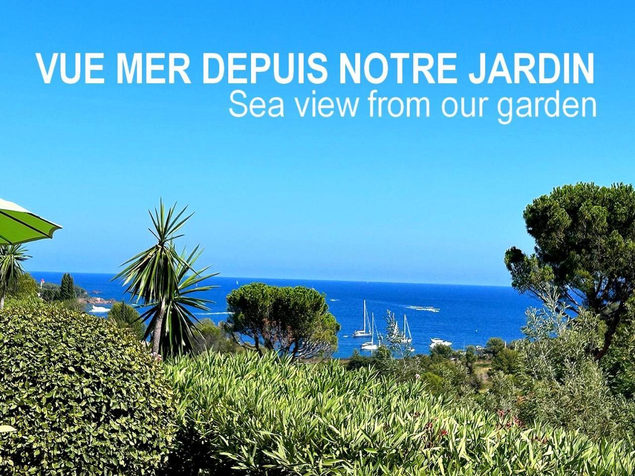 Dans Un Cadre D'Exception, Vue Mer Panoramique A Agay Cote D'Azur, Village Vacances Cap Esterel, T2 Avec Jardin, Golf, Climatisation, Wifi, 5 Piscines Сен-Рафаэль Экстерьер фото