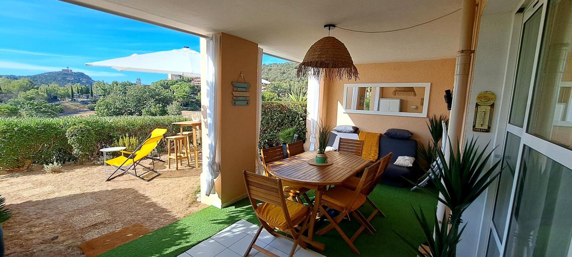 Dans Un Cadre D'Exception, Vue Mer Panoramique A Agay Cote D'Azur, Village Vacances Cap Esterel, T2 Avec Jardin, Golf, Climatisation, Wifi, 5 Piscines Сен-Рафаэль Экстерьер фото