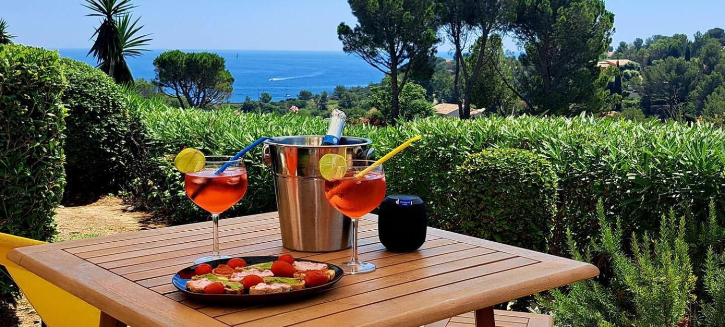 Dans Un Cadre D'Exception, Vue Mer Panoramique A Agay Cote D'Azur, Village Vacances Cap Esterel, T2 Avec Jardin, Golf, Climatisation, Wifi, 5 Piscines Сен-Рафаэль Экстерьер фото